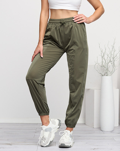 Зелені жіночі джогери