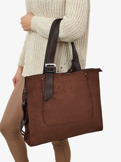 Damen Shopper Handtasche Daverna aus Öko-Wildleder