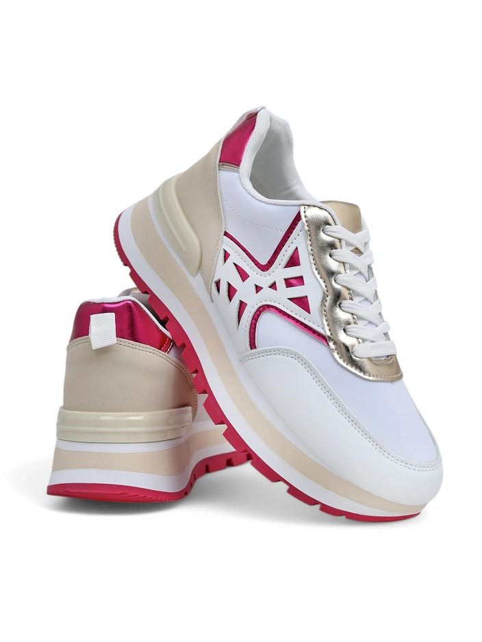 Royalfashion Damensneaker mit Glitzer Senues