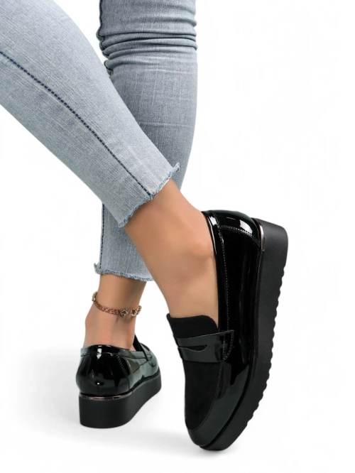 Royalfashion Жіночі патентні мокасини Afidale