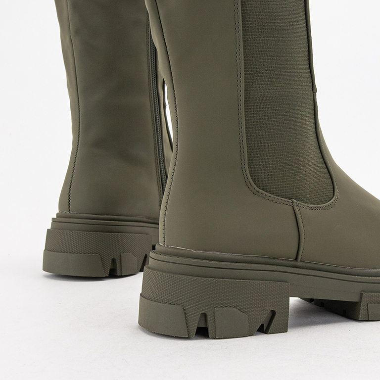 Grüne Damen Stiefeletten Promase - Schuhe