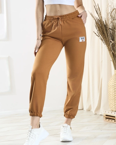 Braune Damen-Sweatpants - Kleidung