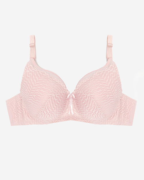 Жіночий рожевий бюстгальтер з мереживом - Нижня білизна