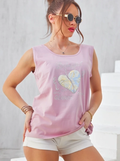Royalfashion Baumwoll-Damen Tanktop mit Herz