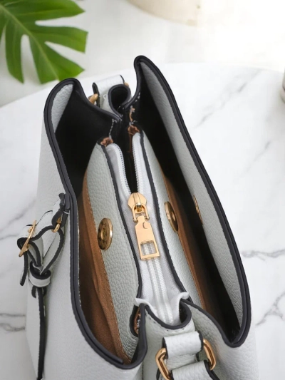 Royalfashion Quadratische Handtasche aus ökologischem Leder