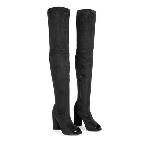 Чорні черевики на посту з вирізом Фауна - Взуття