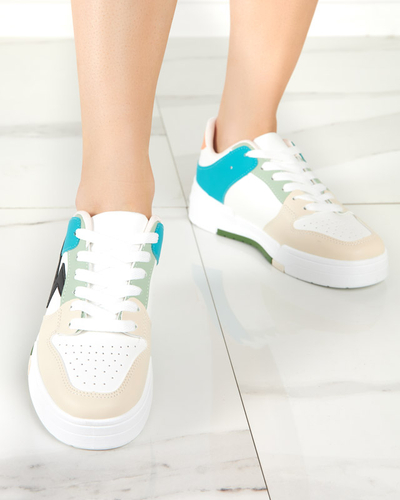 Damen-Sportschuhe in Beige und Blau Tremsi Sneakers - Footwear