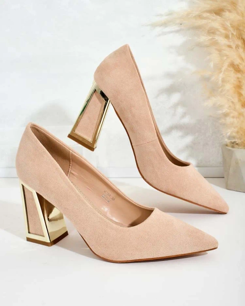 Royalfashion Жіночі туфлі-човники на декоративному каблуці Badilla