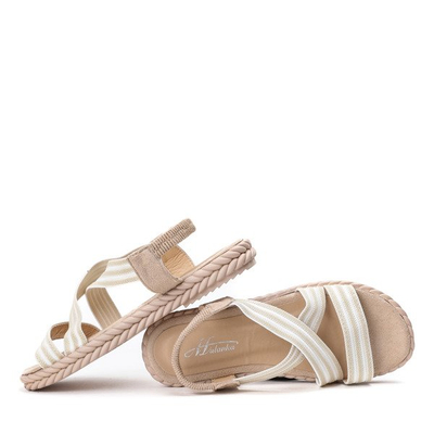 Бежеві жіночі босоніжки Eliamia - Взуття