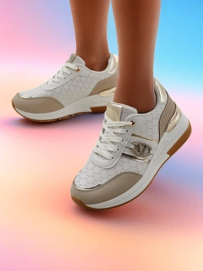 Royalfashion Damen Plattform Sneaker Capre