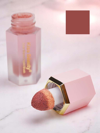 Kiss Beauty Flüssiges Rouge mit Schwämmchen, Farbe Crush