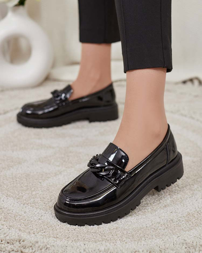 Royalfashion Жіночі лаковані мокасини з орнаментом Lehels