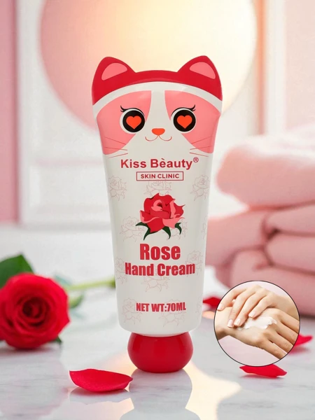 Feuchtigkeitsspendende Handcreme mit Rose