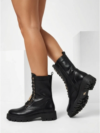 Geschnürte Damenstiefeletten Venit aus Öko-Leder