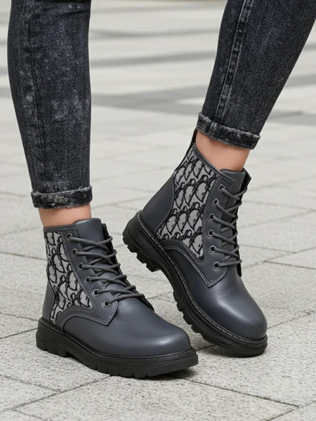 Royalfashion Damen Stiefeletten mit Print Efrioz