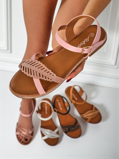 Royalfashion Damen Sandalen mit flacher Sohle Willow Grace