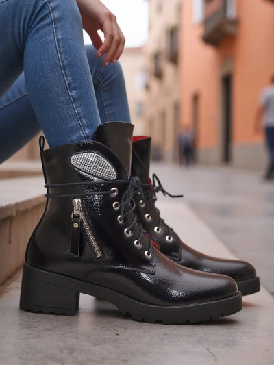 Royalfashion Damen-Stiefel Arbeitsschuhe Volio