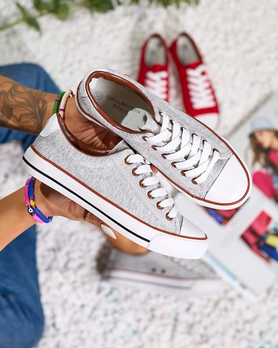 Royalfashion Hellgraue Damen Gumpy Sneakers