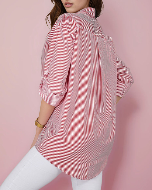 Жіноча смугаста сорочка Royalfashion