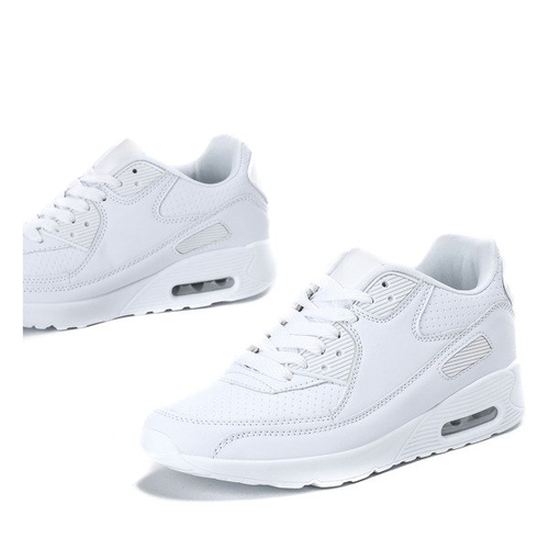 Біле спортивне взуття з шкірозамінника Shenia - Взуття 1