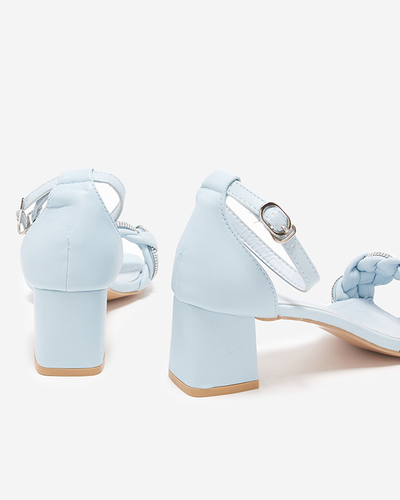 Blaue Damensandalen auf der Post Marienka - Schuhe
