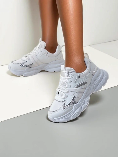 Royalfashion Damen Sport Sneakers auf einer dickeren Sohle Aimo