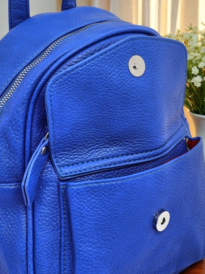 Damenrucksack Ariadne Bianco Azzurro RoyalEco Królewska Moda 25x25x10
