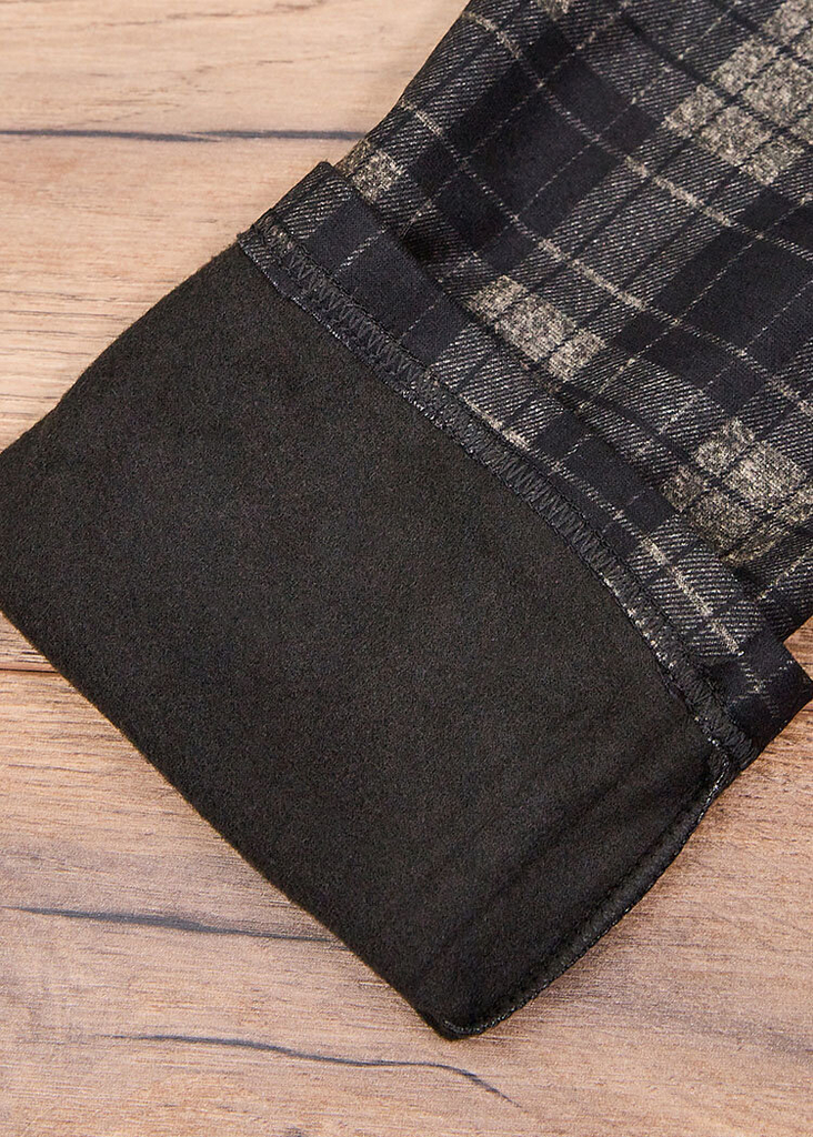 Royalfashion Grau-rote isolierte Karo-Treggings für Damen