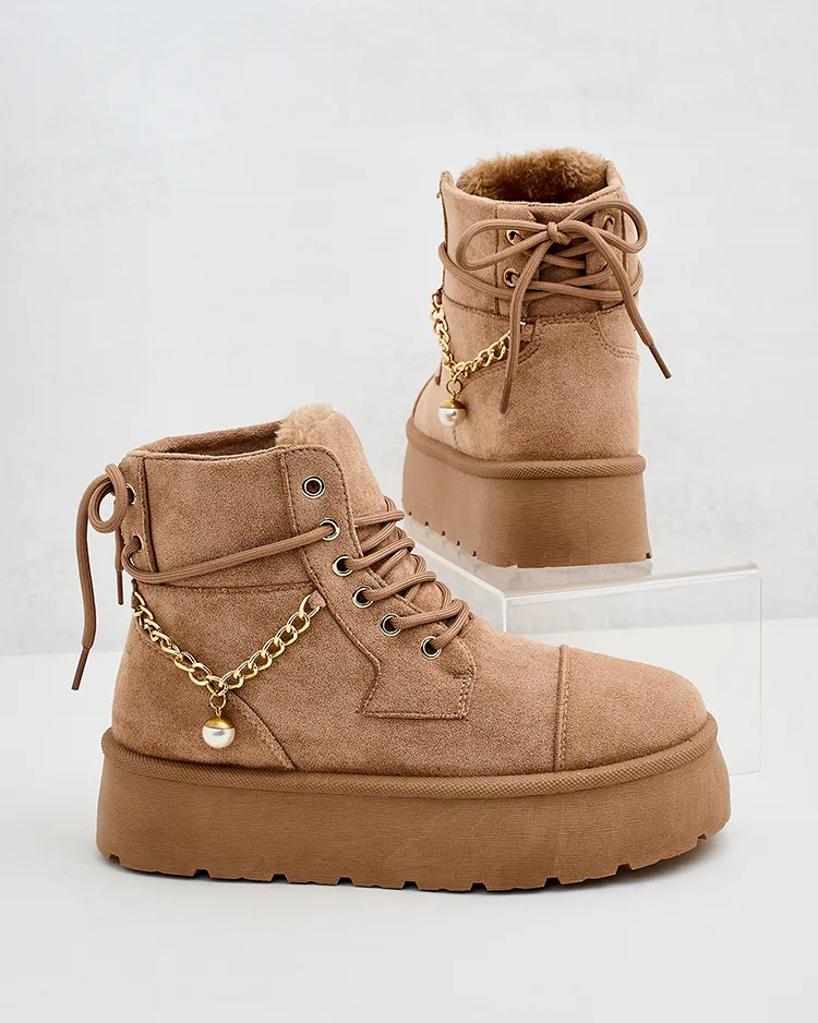 Royalfashion Damen Schnürstiefel Woruces