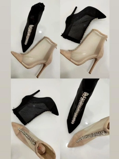 Royalfashion Damen Stiefeletten mit Stiletto-Absatz Amaelika