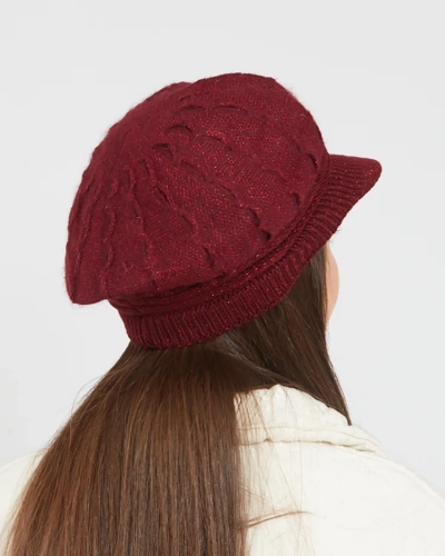 Royalfashion Damen-Baskenmütze mit Schirm