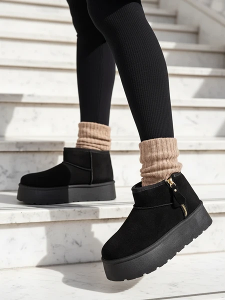 Royalfashion Damen Plateau-Schneestiefel a'la Delgadi