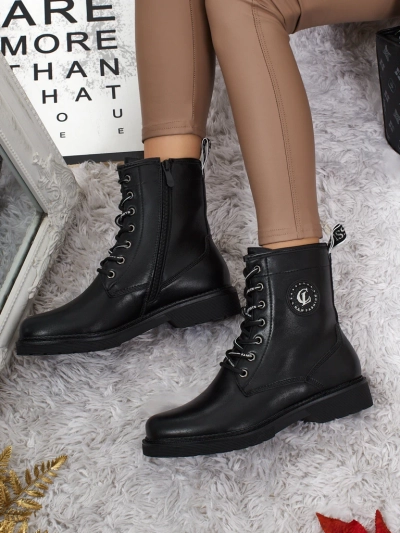 Öko-Leder Schnürstiefeletten Damen Tavira