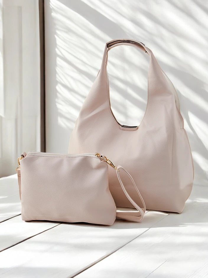 Royalfashion Große Damen Shopper Tasche mit großem Kosmetiktäschchen
