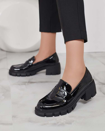 Royalfashion Damen Mokassins auf einem niedrigen Pfosten Denebel