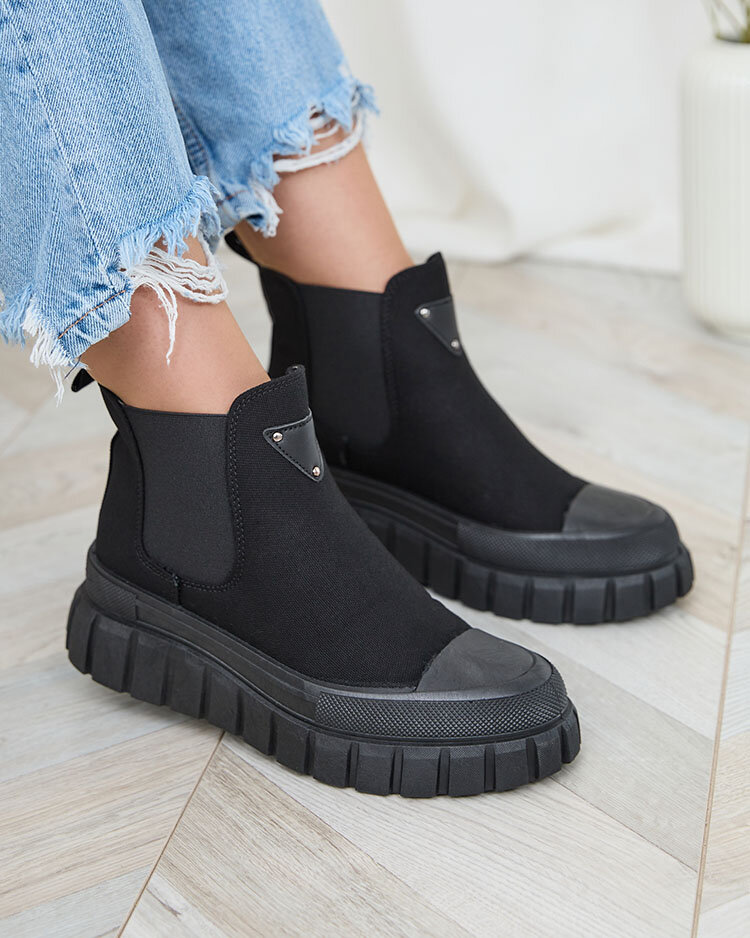 Royalfashion Schwarz Damen High Sneakers Nexeri