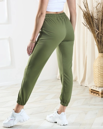 Grüne Damen-Sweatpants - Kleidung