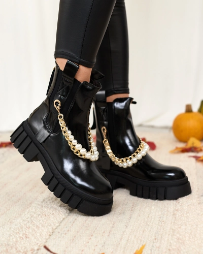 Royalfashion Чорні жіночі черевики Zifosca