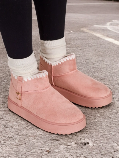 Royalfashion Damen kurze Schneestiefel Ewioz