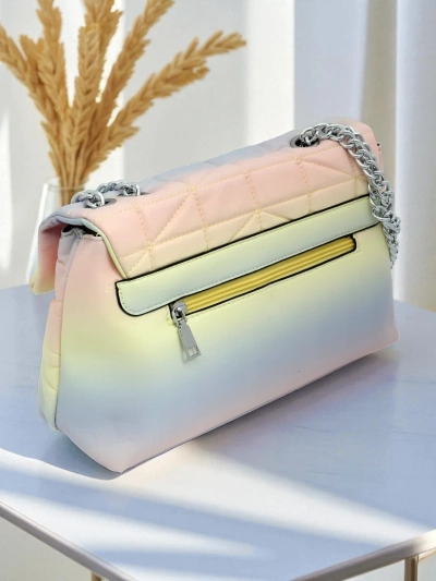 Royalfashion Kleine Damen-Umhängetasche aus Ombré-Kunstleder Sophie Rose