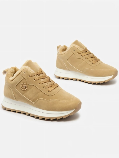 Royalfashion Hellbraune isolierte Sportschuhe für Damen Lahho