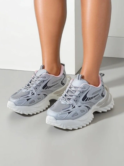 Royalfashion Damen sporty Sneakers auf einer dickeren Sohle Annete
