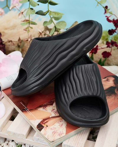 Royalfashion Women's Magged rubber flip-flops