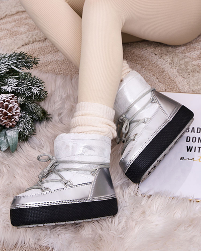 Royalfashion Damen-Schneestiefel zum Schnüren Yevnoie