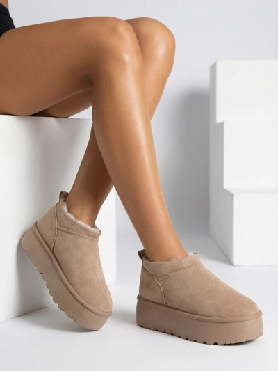 Royalfashion Damen Kurzstiefel a'la Schneestiefel Ozozi