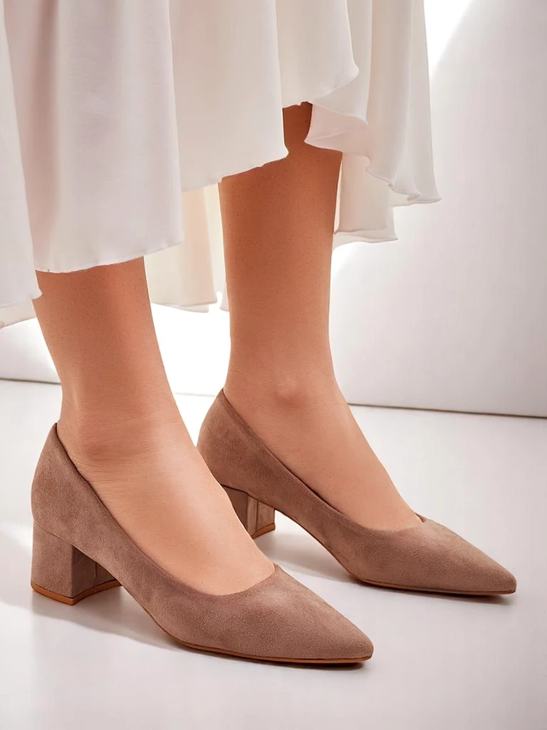 Royalfashion Damen Pumps mit niedriger Absätzen Agas