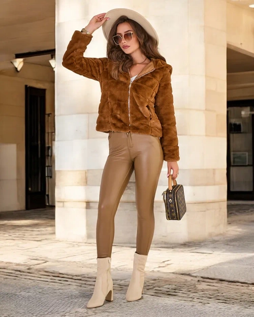 Жіноча куртка зі штучного хутра Royalfashion