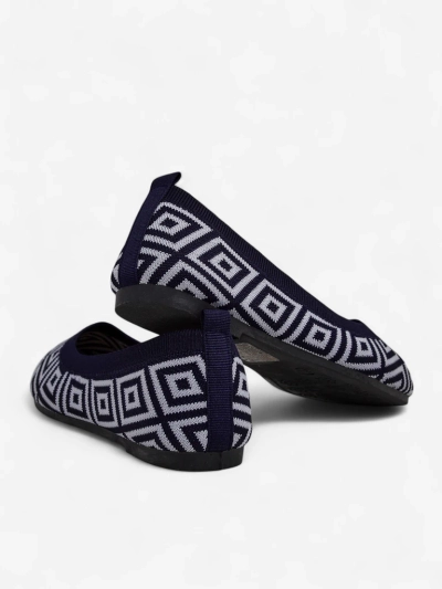Royalfashion Stoff-Ballerinas für Damen mit geometrischem Print Metric