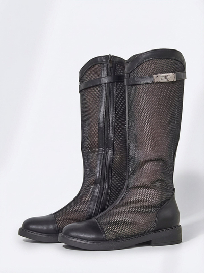 Royalfashion Hoch perforierte Damen-Stiefeletten Ovittole