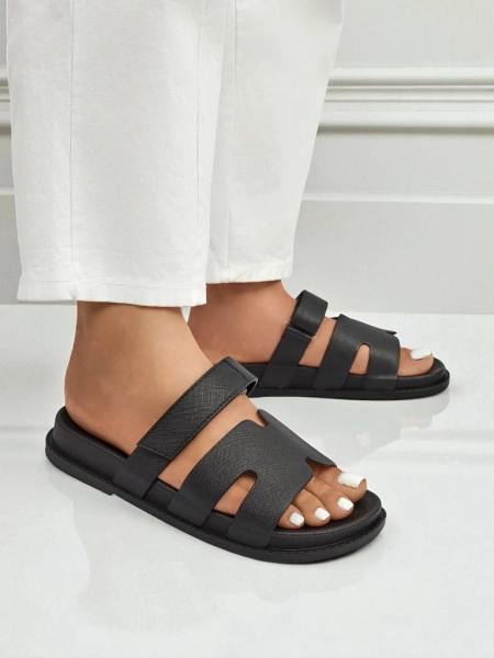 Royalfashion Damen-Pantoletten aus Ökoleder ReppiFlex